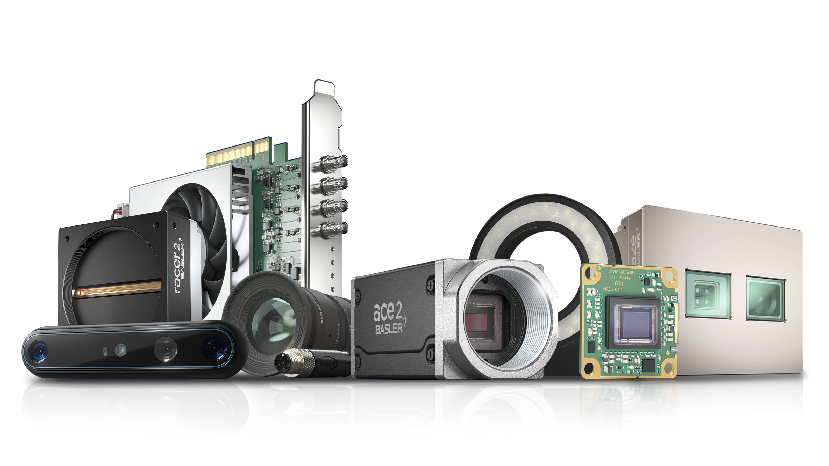 Basler cameras, lenses, lighting and image-acquisition hardware.